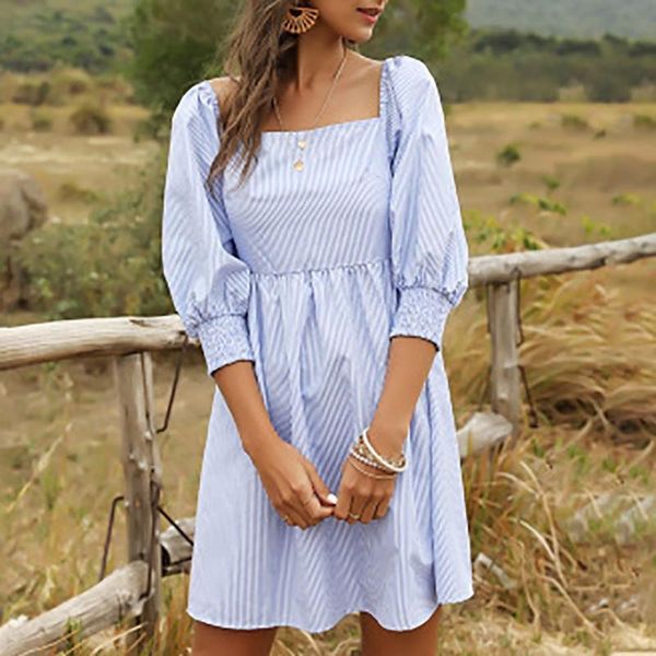 women's wool & blends casual womens summer mini dress ladies square collar high waist sundress holiday stripe print ruffles beach women, Black
women's wool & blends casual womens summer mini dress ladies square collar high waist sundress holiday stripe print ruffles beach women, Black