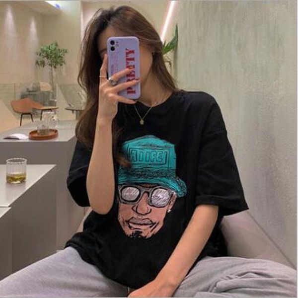 women's t-shirt vintage style women t shirt european american print short sleeve round collar woman tshirt casual loose female, White
women's t-shirt vintage style women t shirt european american print short sleeve round collar woman tshirt casual loose female, White