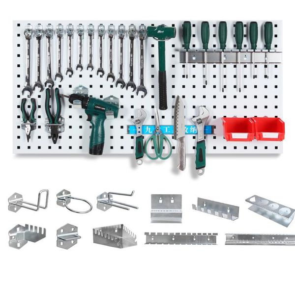 tool organizers wall-mounted hole board hook hardware storage rack toolbox hanging angle grinder organize box
tool organizers wall-mounted hole board hook hardware storage rack toolbox hanging angle grinder organize box