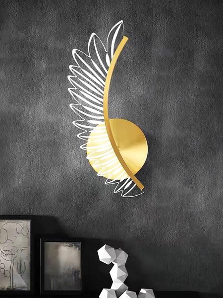 wall lamp modern and fashionable golden designer wing bedroom bedside led home decoration all copper material
wall lamp modern and fashionable golden designer wing bedroom bedside led home decoration all copper material