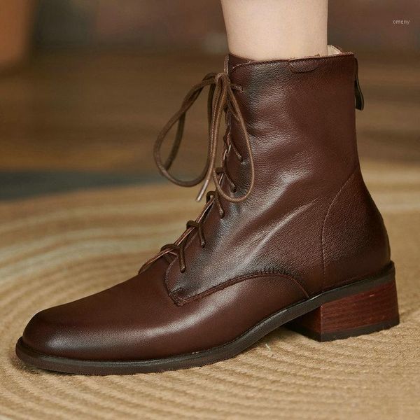 boots cross tied shoes woman genuine leather square toe chunky heels ankle for women office lady size 41 421, Black
boots cross tied shoes woman genuine leather square toe chunky heels ankle for women office lady size 41 421, Black