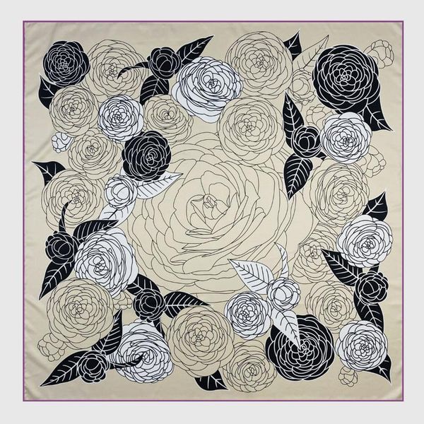 scarves 90cm hand rolled edges luxury rose twill 100% silk scarf women foulard hijab head square shawl 2021 brand design, Blue;gray
scarves 90cm hand rolled edges luxury rose twill 100% silk scarf women foulard hijab head square shawl 2021 brand design, Blue;gray