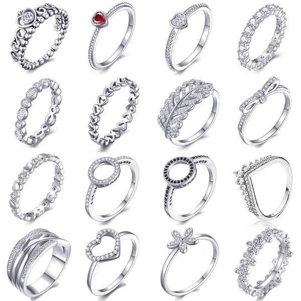 40 styles zirconia ring fashion wedding jewelry for woman heart female crystal crown brand jewelry gift anillos, Silver
40 styles zirconia ring fashion wedding jewelry for woman heart female crystal crown brand jewelry gift anillos, Silver