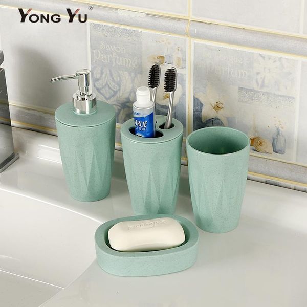 bath accessory set bathroom accessories 4pcs/set wheat straw soap dish dispenser washroom toothbrush holder cup suit bpa free
bath accessory set bathroom accessories 4pcs/set wheat straw soap dish dispenser washroom toothbrush holder cup suit bpa free