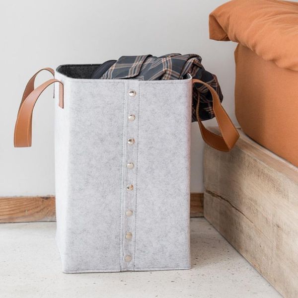 felt dirty clothes basket folding toy storage household sundry double side buckle large capacity laundry & organization
felt dirty clothes basket folding toy storage household sundry double side buckle large capacity laundry & organization