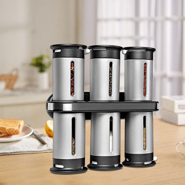 storage bottles & jars wall-hanging magnetic spice rack seal maintain freshness with 6 canisters transparent viewing windows for kitchen
storage bottles & jars wall-hanging magnetic spice rack seal maintain freshness with 6 canisters transparent viewing windows for kitchen