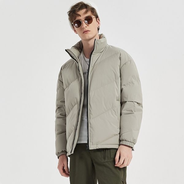 new men's slim stand collar short solid color versatile down clothes thickened warm cotton padded jacket, Black
new men's slim stand collar short solid color versatile down clothes thickened warm cotton padded jacket, Black