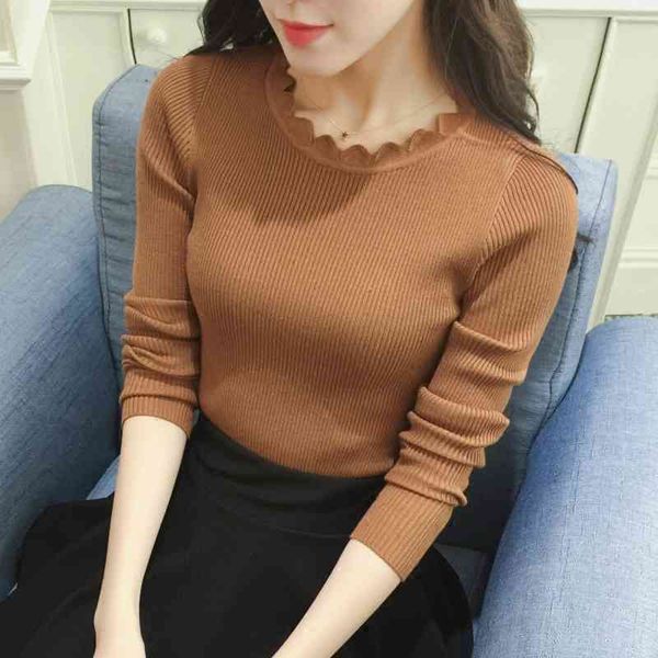 fahion women pullovers sweaters autumn winter solid long sleeve knitted female half turtleneck casual slim sweater 210514, White;black
fahion women pullovers sweaters autumn winter solid long sleeve knitted female half turtleneck casual slim sweater 210514, White;black