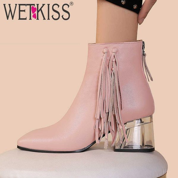 wetkiss tassel ankle boots women cow leather booties square toe crystal heels high shoes femme zip party shoes ladies autumn 210630, Black
wetkiss tassel ankle boots women cow leather booties square toe crystal heels high shoes femme zip party shoes ladies autumn 210630, Black