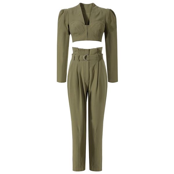 women's two piece pants set women crop spring autumn+high waist casual, White
women's two piece pants set women crop spring autumn+high waist casual, White