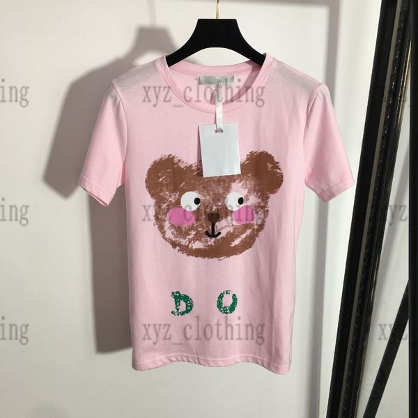 women summer t-shirt bear printing embroidery alphabet loose t shirts large white t-shirts cropped waist gradient smudged print casual desi, White;black
women summer t-shirt bear printing embroidery alphabet loose t shirts large white t-shirts cropped waist gradient smudged print casual desi, White;black