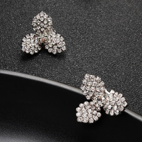 clip-on & screw back snuoy wedding earrings for bride rhinestone leaf clip women female bijoux, Silver
clip-on & screw back snuoy wedding earrings for bride rhinestone leaf clip women female bijoux, Silver