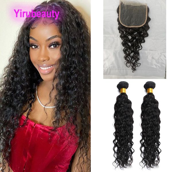 indian 10-30inch 2 bunldes with 5x5 lace closure water wave curly natural color 3 pcs middle three part baby hair, Black;brown
indian 10-30inch 2 bunldes with 5x5 lace closure water wave curly natural color 3 pcs middle three part baby hair, Black;brown