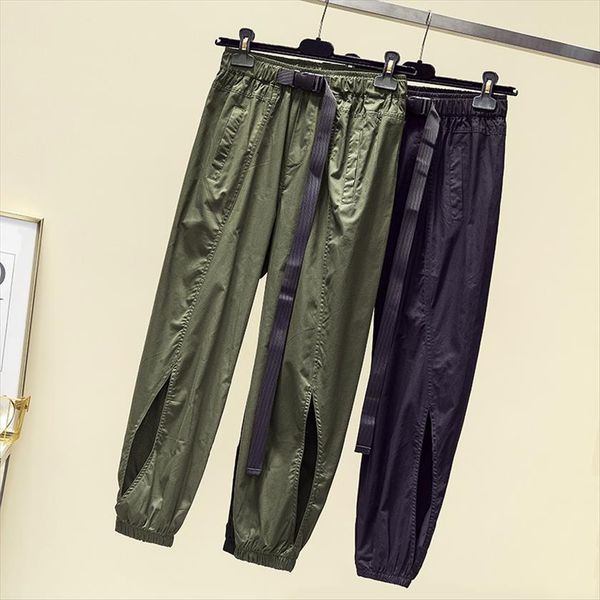 cargo spring summer loose womens pant harem plus size girls streetwear elastic waist ankle length army green trousers, Black;white
cargo spring summer loose womens pant harem plus size girls streetwear elastic waist ankle length army green trousers, Black;white