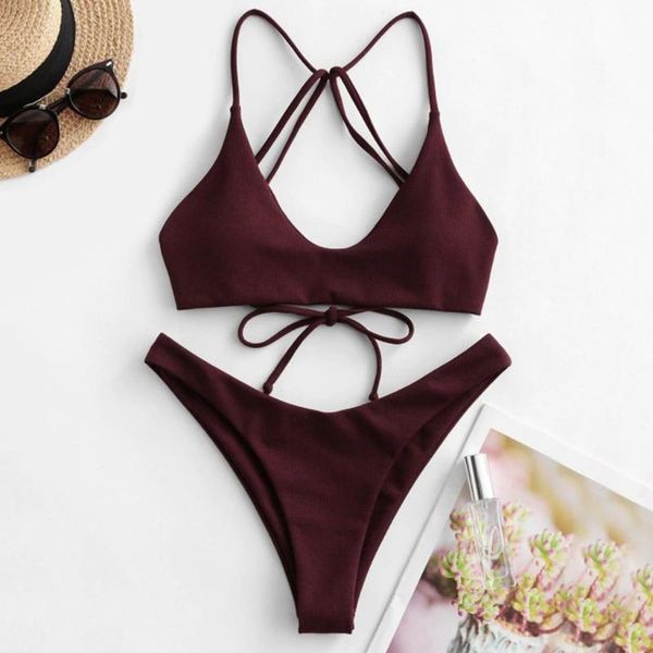 women's swimwear solid bikinis 2021 lace up women swimsuit female bikini set micro bodysuit bathing suit summer biquini #t3g, White;black
women's swimwear solid bikinis 2021 lace up women swimsuit female bikini set micro bodysuit bathing suit summer biquini #t3g, White;black