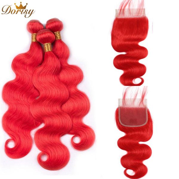 human hair bulks pre colored red bundles with lace closure body wave remy peruvian 4*4 inches, Black
human hair bulks pre colored red bundles with lace closure body wave remy peruvian 4*4 inches, Black