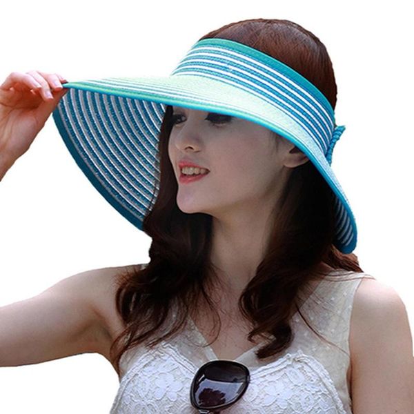 wide brim hats women summer visors hat foldable sun large beach straw chapeau femme uv protection cap, Blue;gray
wide brim hats women summer visors hat foldable sun large beach straw chapeau femme uv protection cap, Blue;gray