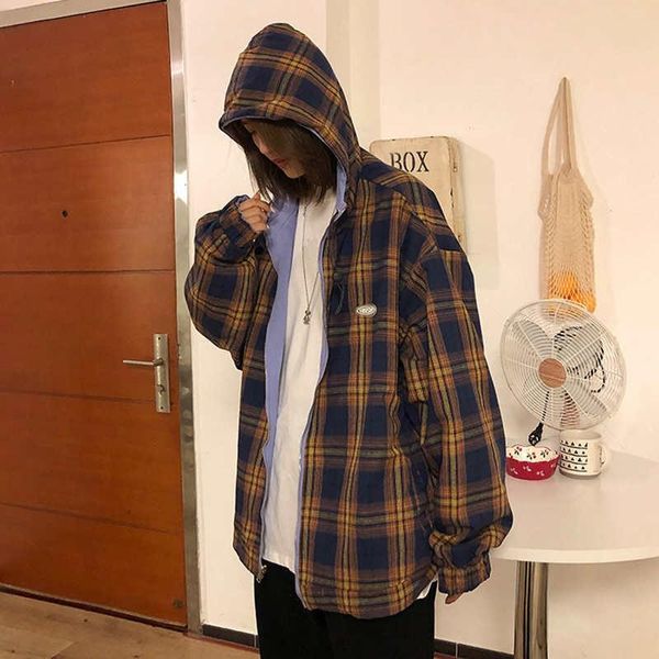 women's jackets bomber jacket women baseball uniform double sided loose plaid hooded fashion autumn coat harajuku streetwear vintage cl, Black;brown
women's jackets bomber jacket women baseball uniform double sided loose plaid hooded fashion autumn coat harajuku streetwear vintage cl, Black;brown