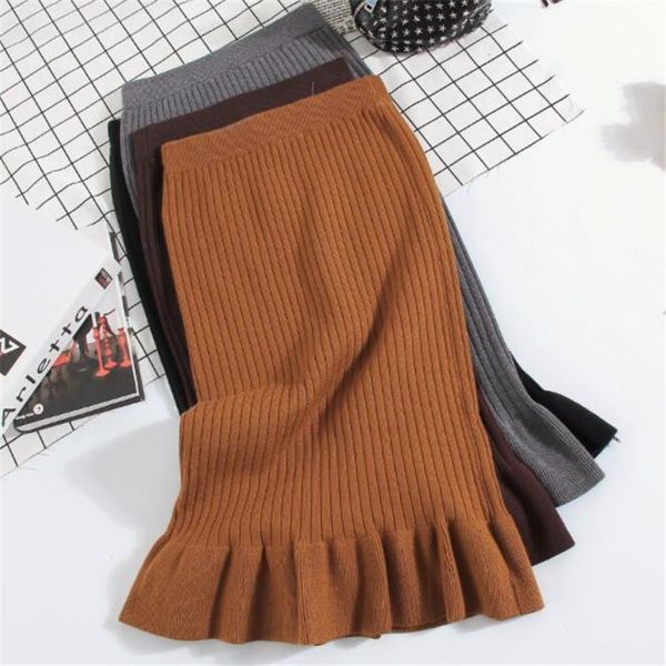 skirts fashion knitted women's skirt vintage style pleated 2021 autumn winter long high waist a-line saia zy660, Black
skirts fashion knitted women's skirt vintage style pleated 2021 autumn winter long high waist a-line saia zy660, Black