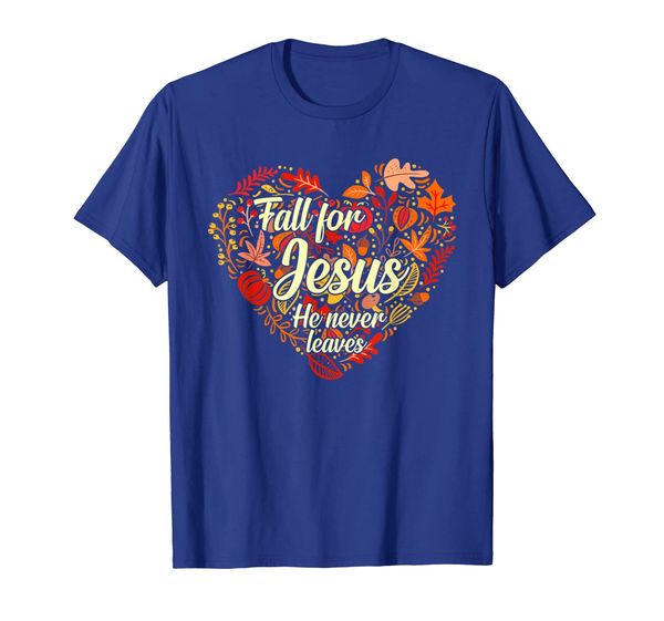 fall for jesus he never leaves t shirt christian lover gifts t-shirt, White;black
fall for jesus he never leaves t shirt christian lover gifts t-shirt, White;black