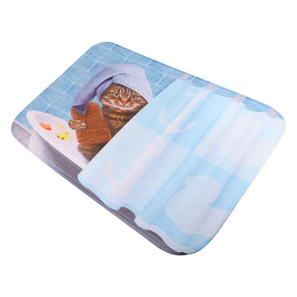 bath mats 1pc funny cat pattern floor mat cartoon foot pad bathroom anti-skid ground kitchen door carpet
bath mats 1pc funny cat pattern floor mat cartoon foot pad bathroom anti-skid ground kitchen door carpet