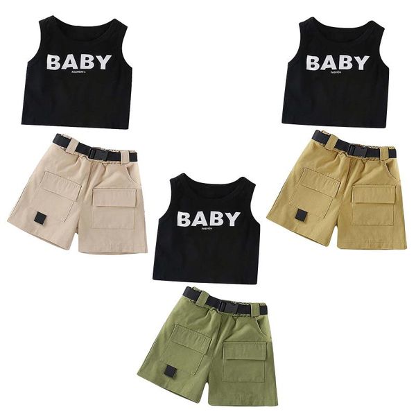 summer 2pcs tracksuits kids girls cotton casual sport suit sleeveless letters print vest and shorts set exercise wear clothing sets, White
summer 2pcs tracksuits kids girls cotton casual sport suit sleeveless letters print vest and shorts set exercise wear clothing sets, White