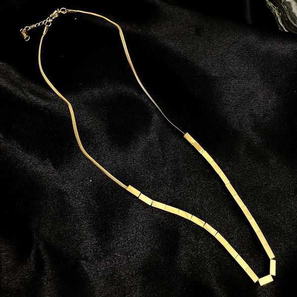 chains insert titanium stainless steel necklace stylish fashion jewelry high-level sense simple style women's accessories, Silver
chains insert titanium stainless steel necklace stylish fashion jewelry high-level sense simple style women's accessories, Silver