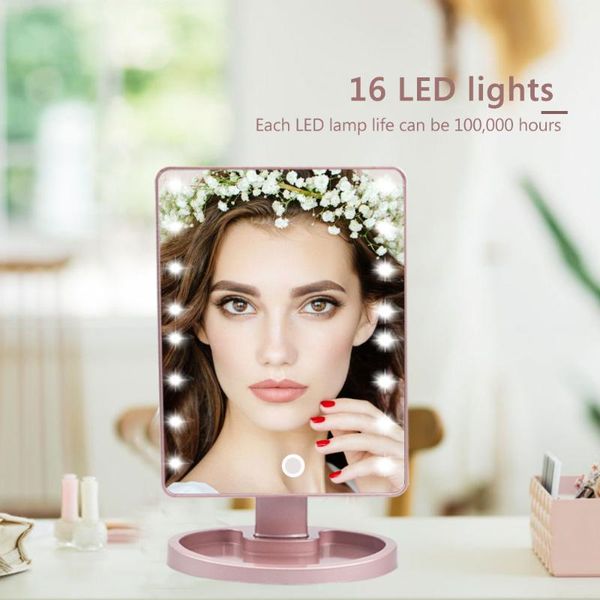 compact mirrors led makeup mirror illuminated cosmetic table with light for make up adjustable 16 touch screen eyelash brush
compact mirrors led makeup mirror illuminated cosmetic table with light for make up adjustable 16 touch screen eyelash brush