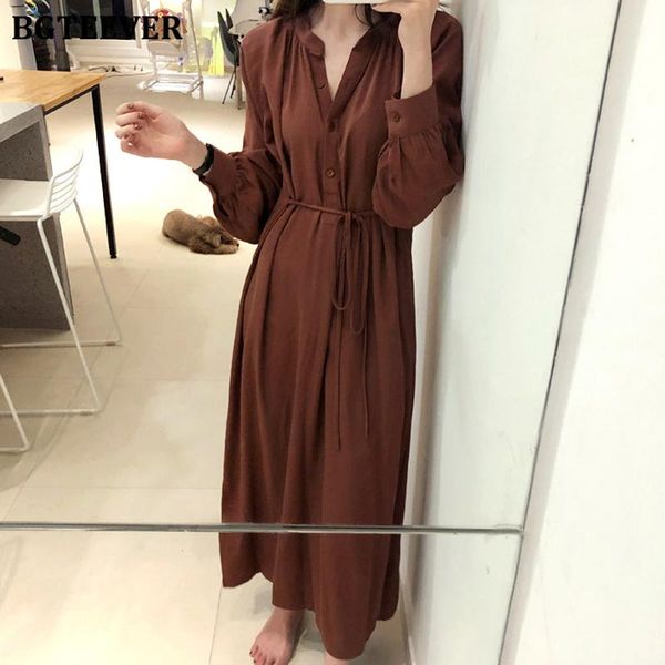 casual dresses bgteever casaul o-neck single-breasted women dress loose long sleeve lace-up female straight spring summer vestidos 2021, Black;gray
casual dresses bgteever casaul o-neck single-breasted women dress loose long sleeve lace-up female straight spring summer vestidos 2021, Black;gray