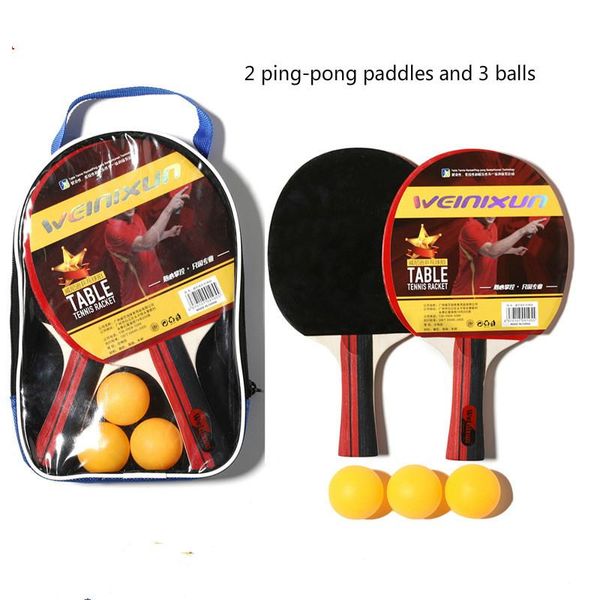 table tennis raquets racket horizontal training practice two three ball wholesale