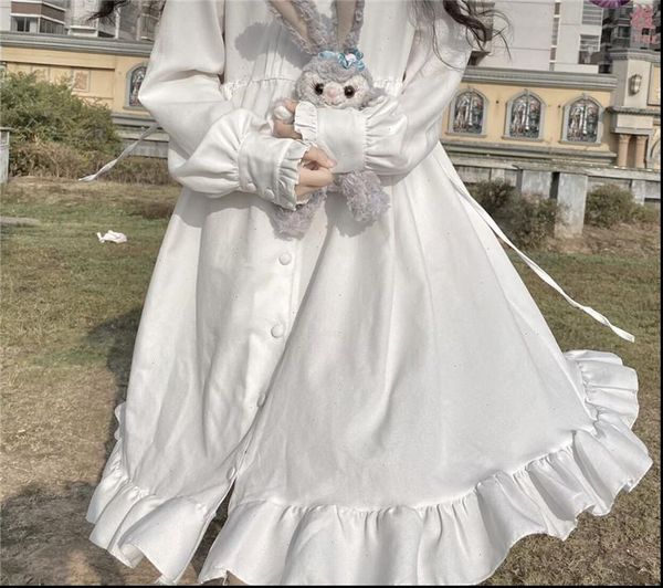 womens dress spring autumn women peter pan collar white bag princess party japanese lolita style cute kawaii long dresses, Black;gray
womens dress spring autumn women peter pan collar white bag princess party japanese lolita style cute kawaii long dresses, Black;gray