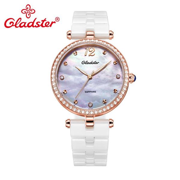 wristwatches gladster japanese miyota 2035 lady dress quartz watch sapphire ceramic women wristwatch shell dial female clocks, Slivery;brown
wristwatches gladster japanese miyota 2035 lady dress quartz watch sapphire ceramic women wristwatch shell dial female clocks, Slivery;brown