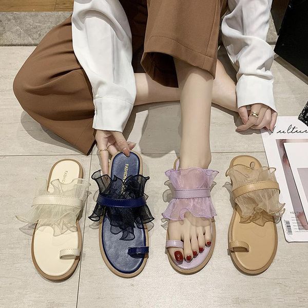 slippers fairy tale style suit toe sandals women summer leisure allmatch soft bottom word with lotus leaf 0mx3, Black
slippers fairy tale style suit toe sandals women summer leisure allmatch soft bottom word with lotus leaf 0mx3, Black