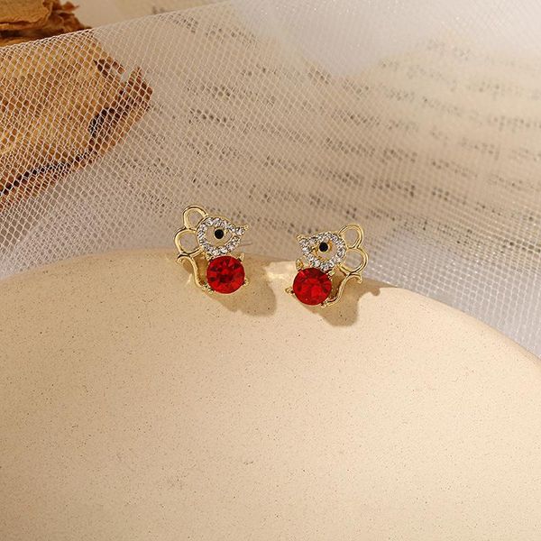 stud cute mouse earring for women wedding jewelry accessories with shining round zircon animal fine, Golden;silver
stud cute mouse earring for women wedding jewelry accessories with shining round zircon animal fine, Golden;silver