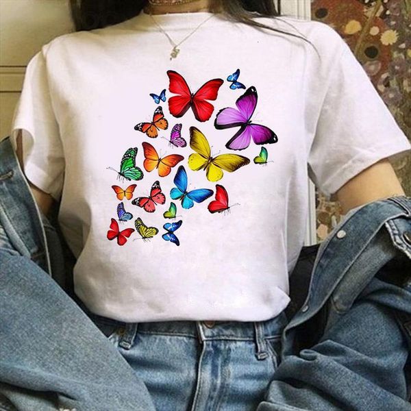 colorful cartoon butterfly cute womens t shirts clothes harajuku cool graphic kawaii, White
colorful cartoon butterfly cute womens t shirts clothes harajuku cool graphic kawaii, White