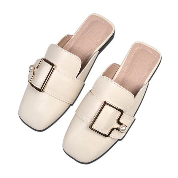 slippers fashion microfiber leather mule outdoor women's casual slides flat metal buckle soft sandals summer female half shoes, Black
slippers fashion microfiber leather mule outdoor women's casual slides flat metal buckle soft sandals summer female half shoes, Black