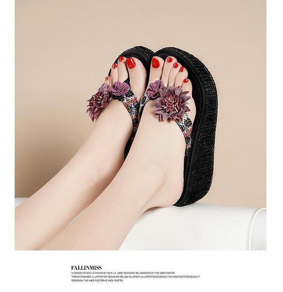 slippers women ladies fashion wedges flower loafer causal shoe beach slipper sandals flip flops heels, Black
slippers women ladies fashion wedges flower loafer causal shoe beach slipper sandals flip flops heels, Black