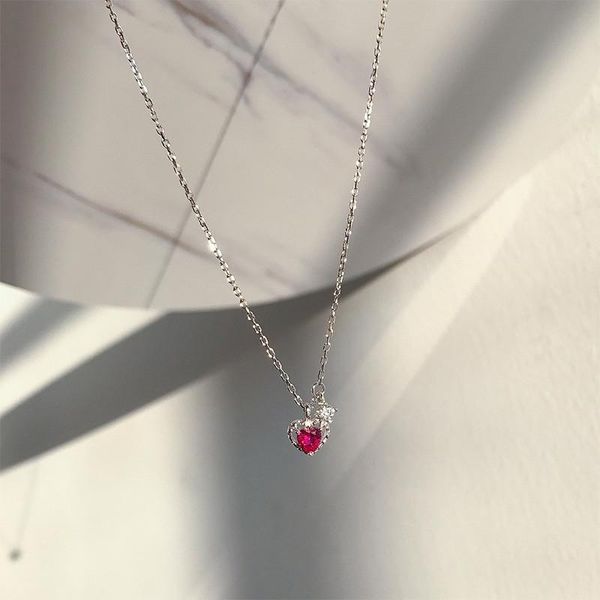 pendant necklaces silver plated red zircon retro little love heart for women wedding jewelry long statement
pendant necklaces silver plated red zircon retro little love heart for women wedding jewelry long statement