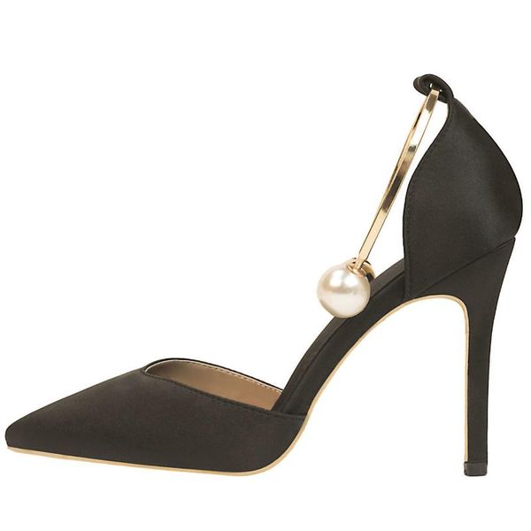 sandals women metal buckle elegant high heel soft silk pointed toe party shallow pumps satin hollow fashion women's shoes 2021, Black
sandals women metal buckle elegant high heel soft silk pointed toe party shallow pumps satin hollow fashion women's shoes 2021, Black