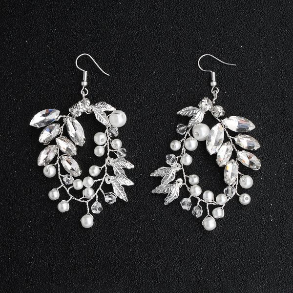 2019 classic austrian crystal leaves handmade wedding big earrings bridal women jewelry earrings for bride bridesmaids jcc106, Silver
2019 classic austrian crystal leaves handmade wedding big earrings bridal women jewelry earrings for bride bridesmaids jcc106, Silver