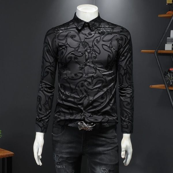 men's casual shirts casual long sleeve shirt, flocking graffiti 5xl, fashion brand, business, social club clothing, autumn 2021, White;black
men's casual shirts casual long sleeve shirt, flocking graffiti 5xl, fashion brand, business, social club clothing, autumn 2021, White;black