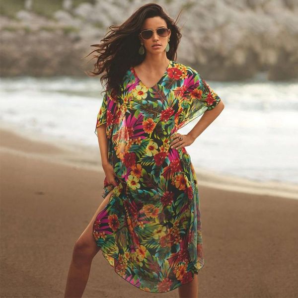 women's swimwear 2021 boho kleid druck blumen strand vertuschen pareo v-ausschnifrauen sommer maxi robe plage beachwear kaftan badeanzu, White;black
women's swimwear 2021 boho kleid druck blumen strand vertuschen pareo v-ausschnifrauen sommer maxi robe plage beachwear kaftan badeanzu, White;black