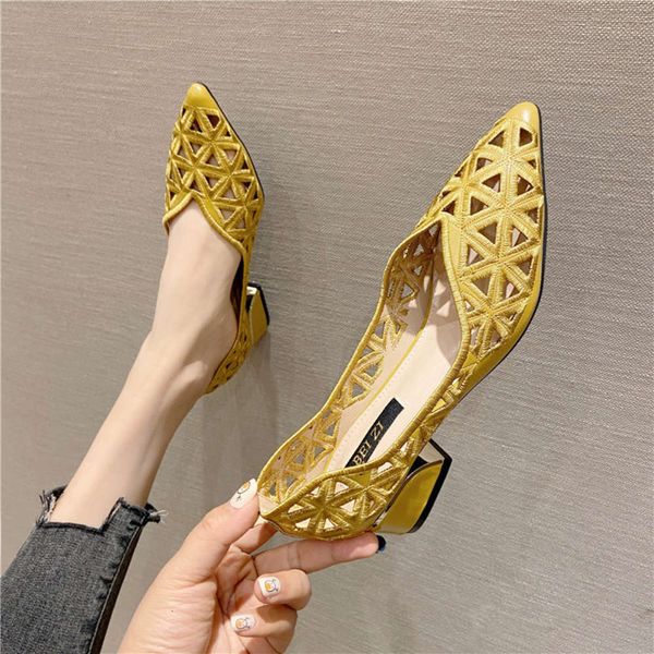 spring uniform size yellow thin heel daily super fiber pointed low fashion solid color high heels, Black
spring uniform size yellow thin heel daily super fiber pointed low fashion solid color high heels, Black
