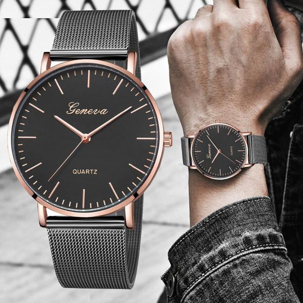 wristwatches geneva men's erkek kol saati reloj business casual clock fashion mesh belt exquisite quartz watch, Slivery;brown
wristwatches geneva men's erkek kol saati reloj business casual clock fashion mesh belt exquisite quartz watch, Slivery;brown