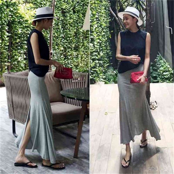 skirts womens solid mid calf women skirt vintage spring summer straight high waist girls long femininas plus size 210423, Black
skirts womens solid mid calf women skirt vintage spring summer straight high waist girls long femininas plus size 210423, Black