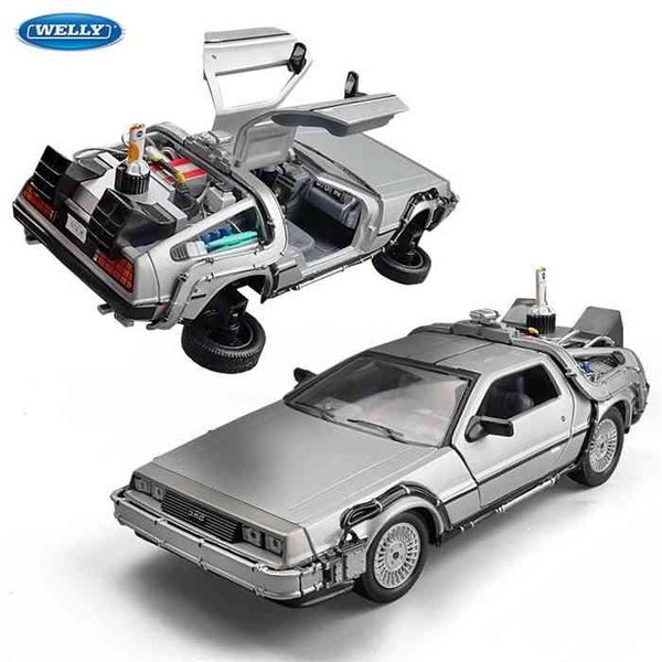 welly 1:24 diecast alloy model car dmc-12 delorean back to the future time machine metal toy for kid gift collection
welly 1:24 diecast alloy model car dmc-12 delorean back to the future time machine metal toy for kid gift collection