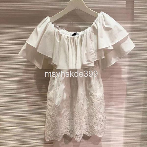 casual dresses successively issued sp niche spring and summer one line neck flounce lace heavy industry embroidery off shoulder dress for wo, Black;gray
casual dresses successively issued sp niche spring and summer one line neck flounce lace heavy industry embroidery off shoulder dress for wo, Black;gray
