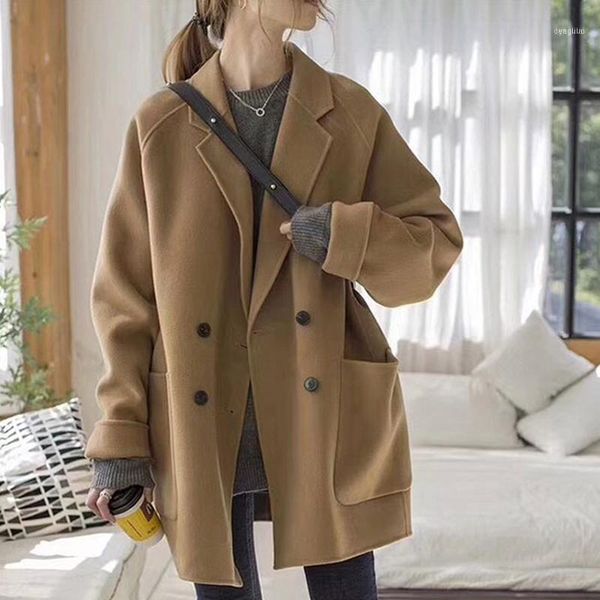 cloth coat female han edition in the fall and winter of 2021 joker little woolen thickness1, Black
cloth coat female han edition in the fall and winter of 2021 joker little woolen thickness1, Black