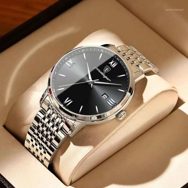 wristwatches 2021 fashion mens watches with stainless steel sports chronograph quartz watch men relogio masculino, Slivery;brown
wristwatches 2021 fashion mens watches with stainless steel sports chronograph quartz watch men relogio masculino, Slivery;brown