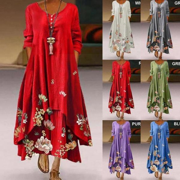 casual dresses women summer dress flroal printed female full sleeve vestidos beach sundress ladies maxi party long loose t5q4, Black;gray
casual dresses women summer dress flroal printed female full sleeve vestidos beach sundress ladies maxi party long loose t5q4, Black;gray